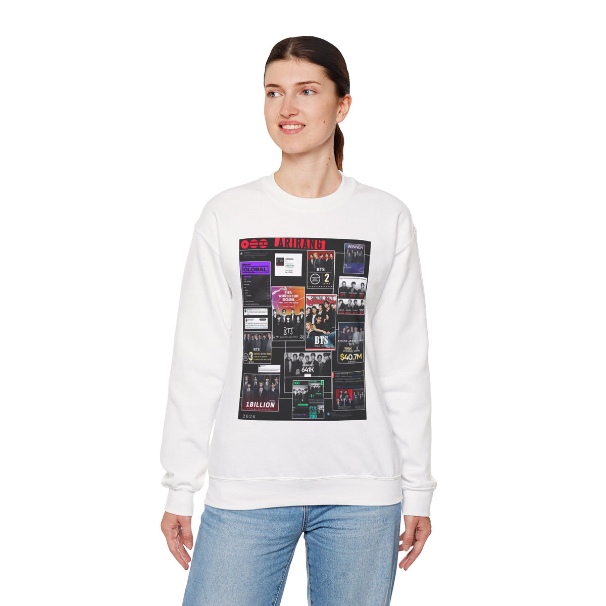 Collage Graphic Sweatshirt — BTS Moments Photo Montage Crewneck