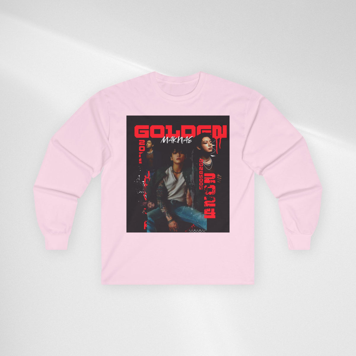 JK Golden Era Long Sleeve Tee — Retro Duo Portrait Graphic