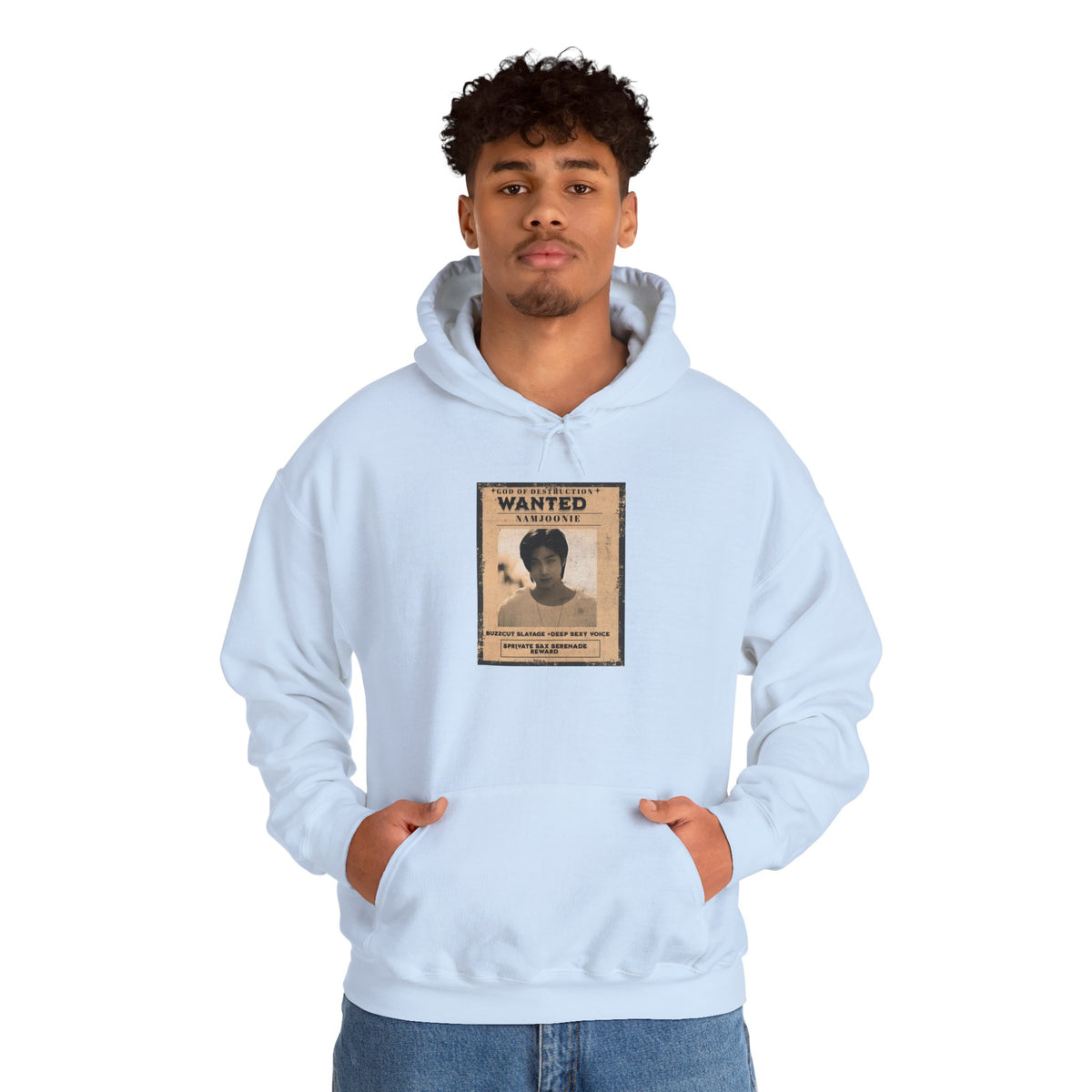 Wanted Namjoon Poster Hoodie — Vintage Photograph Graphic Sweatshirt