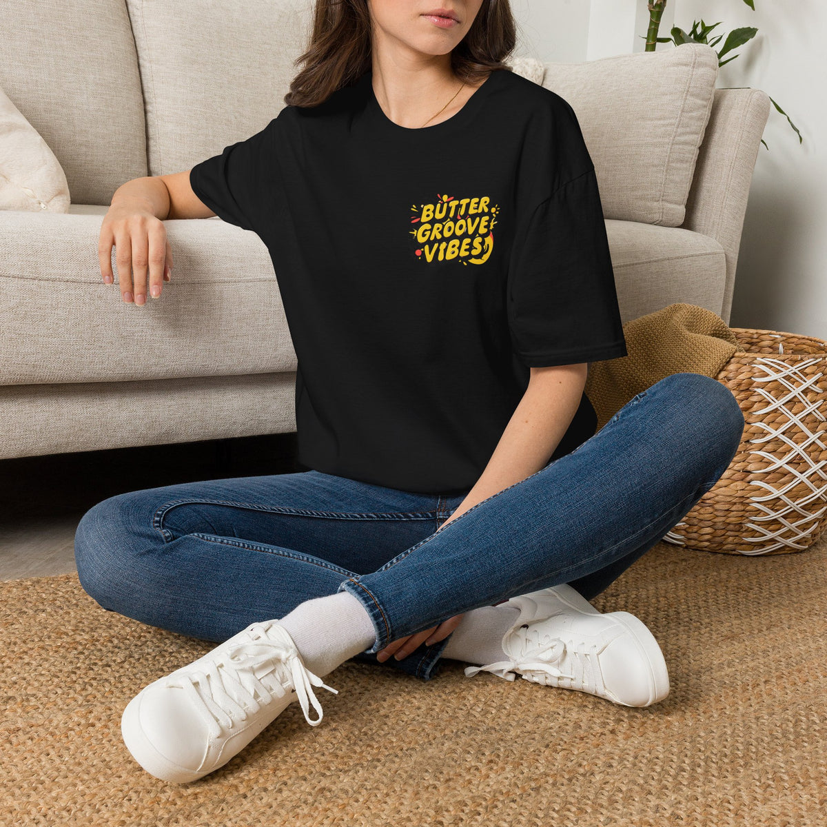 T-Shirt — "Butter Groove Vibes" Retro Graphic Tee