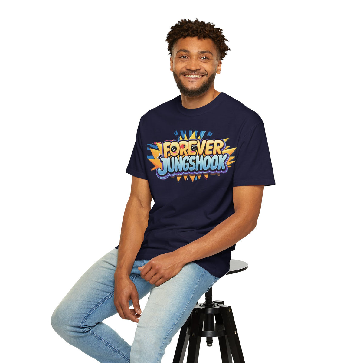 Forever Jungshook T-Shirt — Colorful Fan Graphic Tee