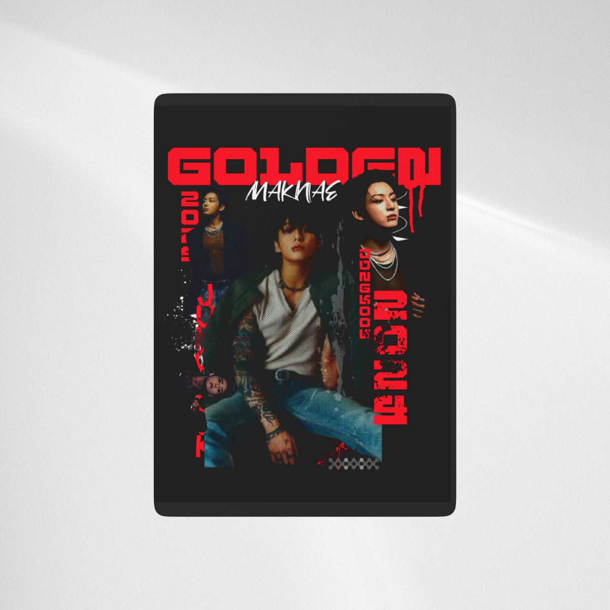 Golden Maknae Poker Playing Cards — Jungkook Inspired Card Deck