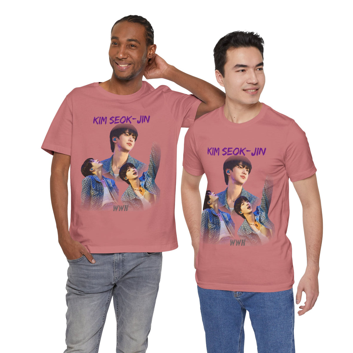 Jin (Kim Seok-jin) Fan Tee — K‑Pop BTS Portrait Graphic T‑Shirt