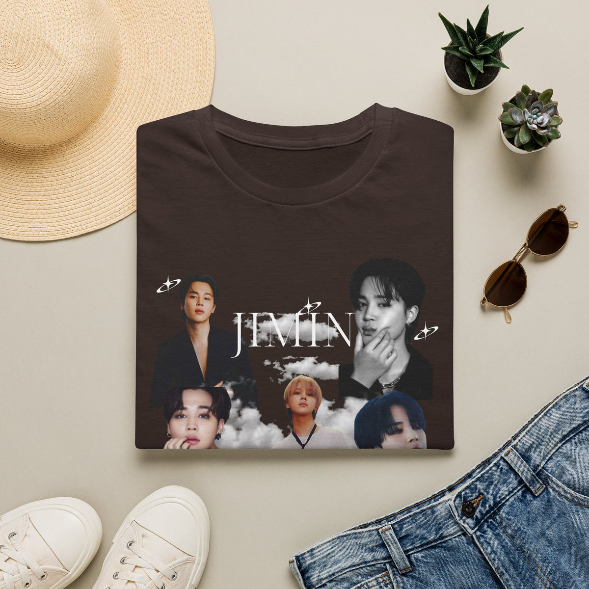 Jimin Portrait Collage T-Shirt