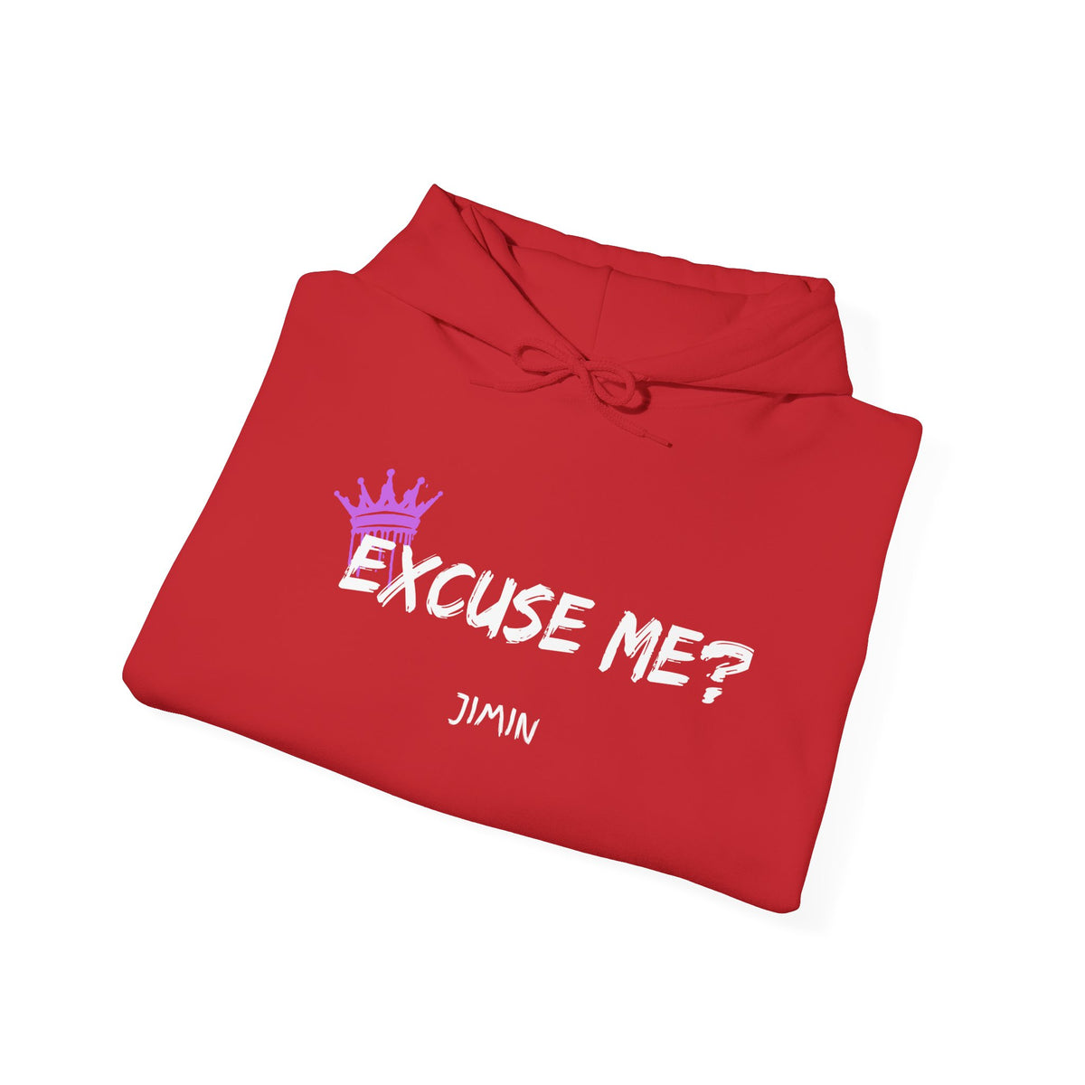 Excuse Me? Jimin Hoodie - K-Pop Fan Pullover with Crown Graphic