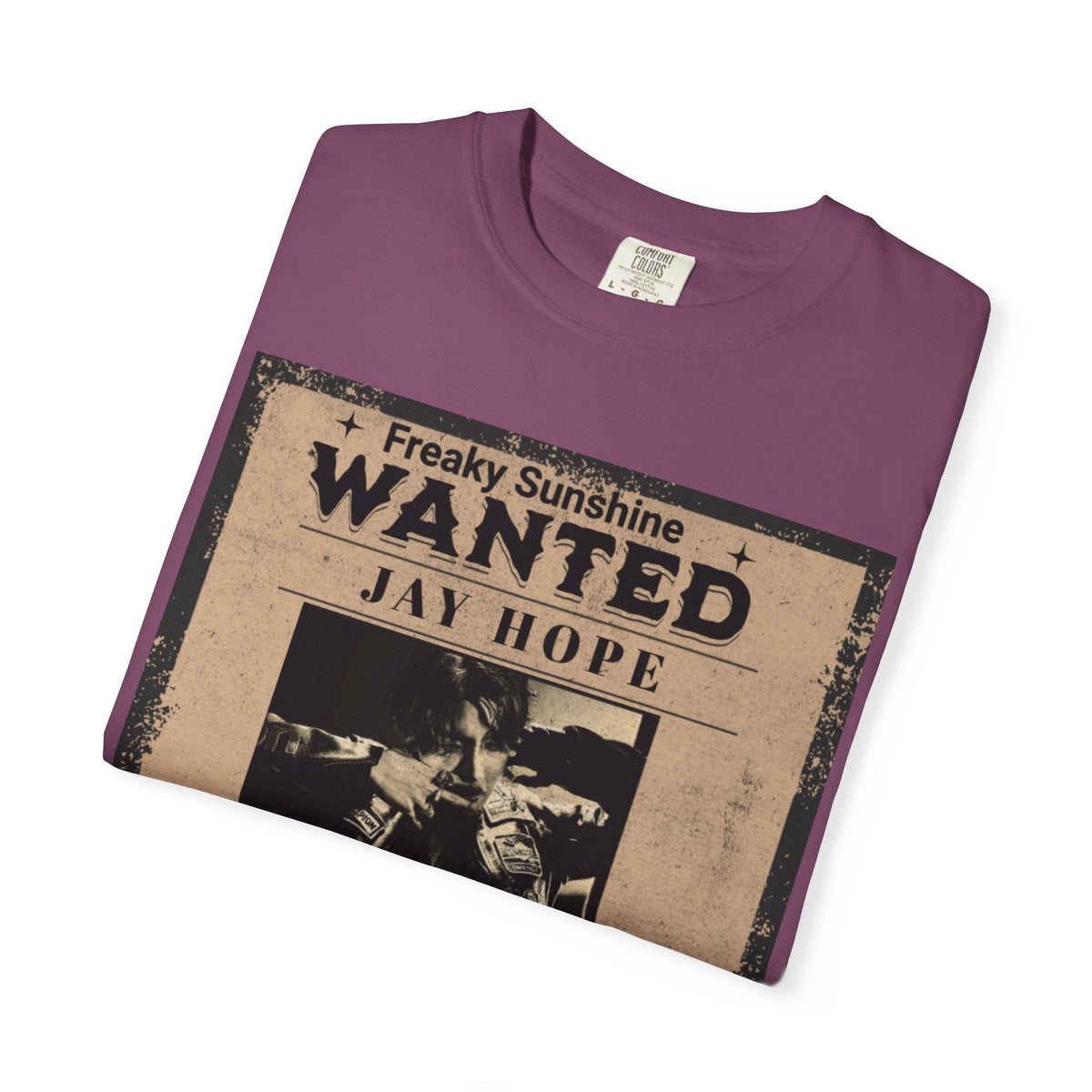 Wanted Poster Graphic T-Shirt — "Freaky Sunshine: Jay Hope" Vintage Style