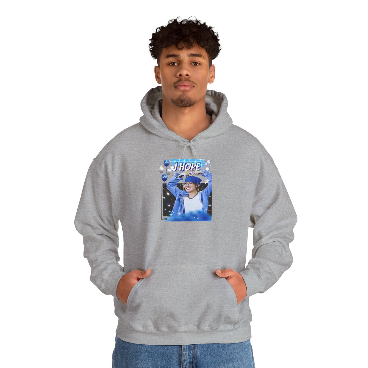 J-Hope 94 Blue Graphic Hoodie