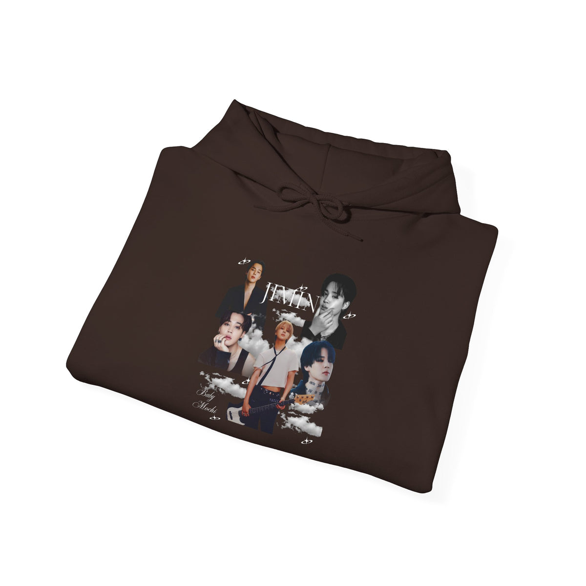 Jimin Band Photo Collage Hoodie — Vintage Rock Portrait Pullover