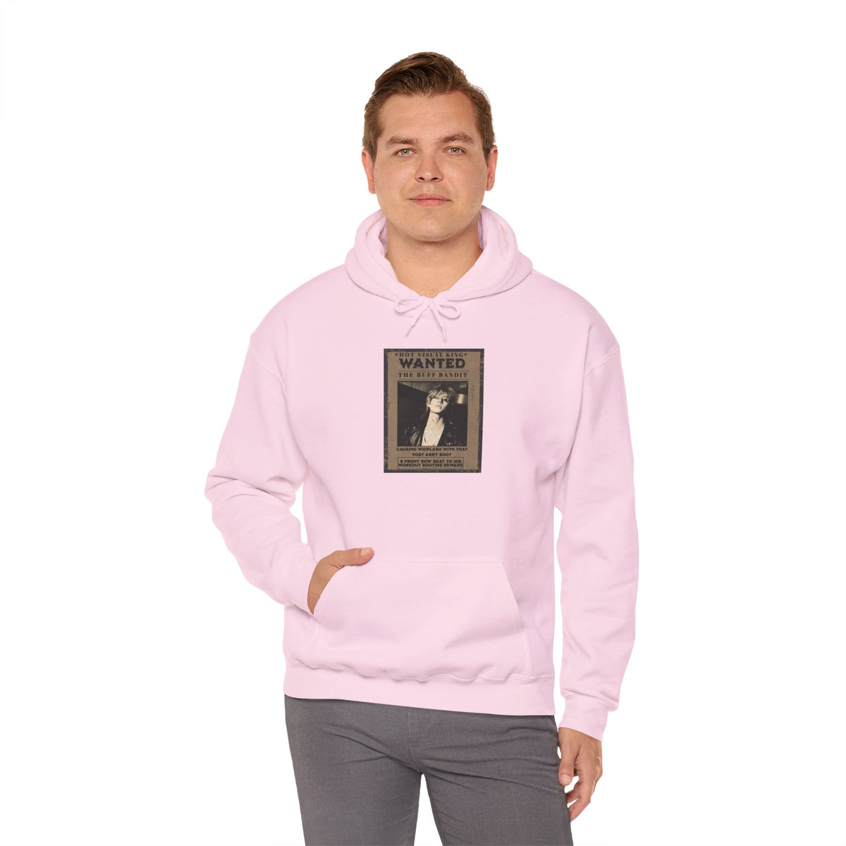 Vintage 'WANTED' Poster Hoodie — Retro V Design