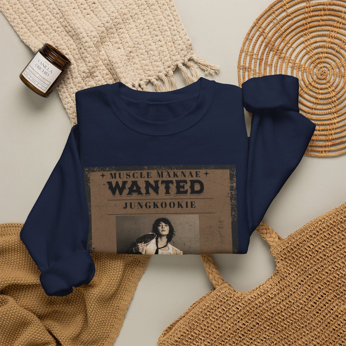 Wanted “Jungkook” Poster Crewneck Sweatshirt