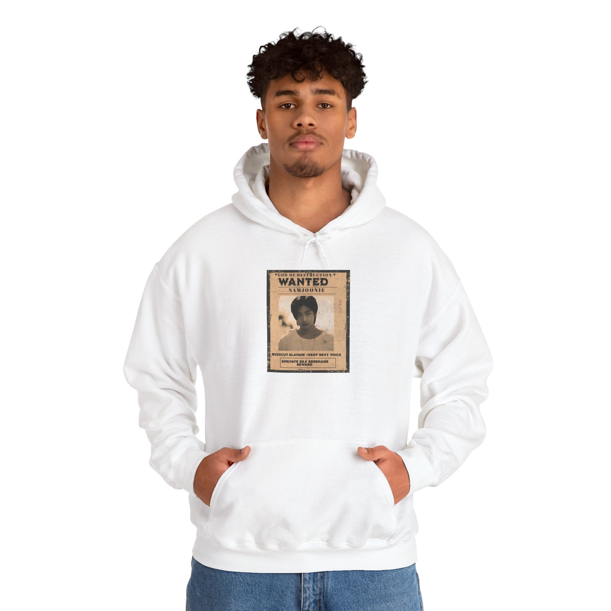 Wanted Namjoon Poster Hoodie — Vintage Photograph Graphic Sweatshirt