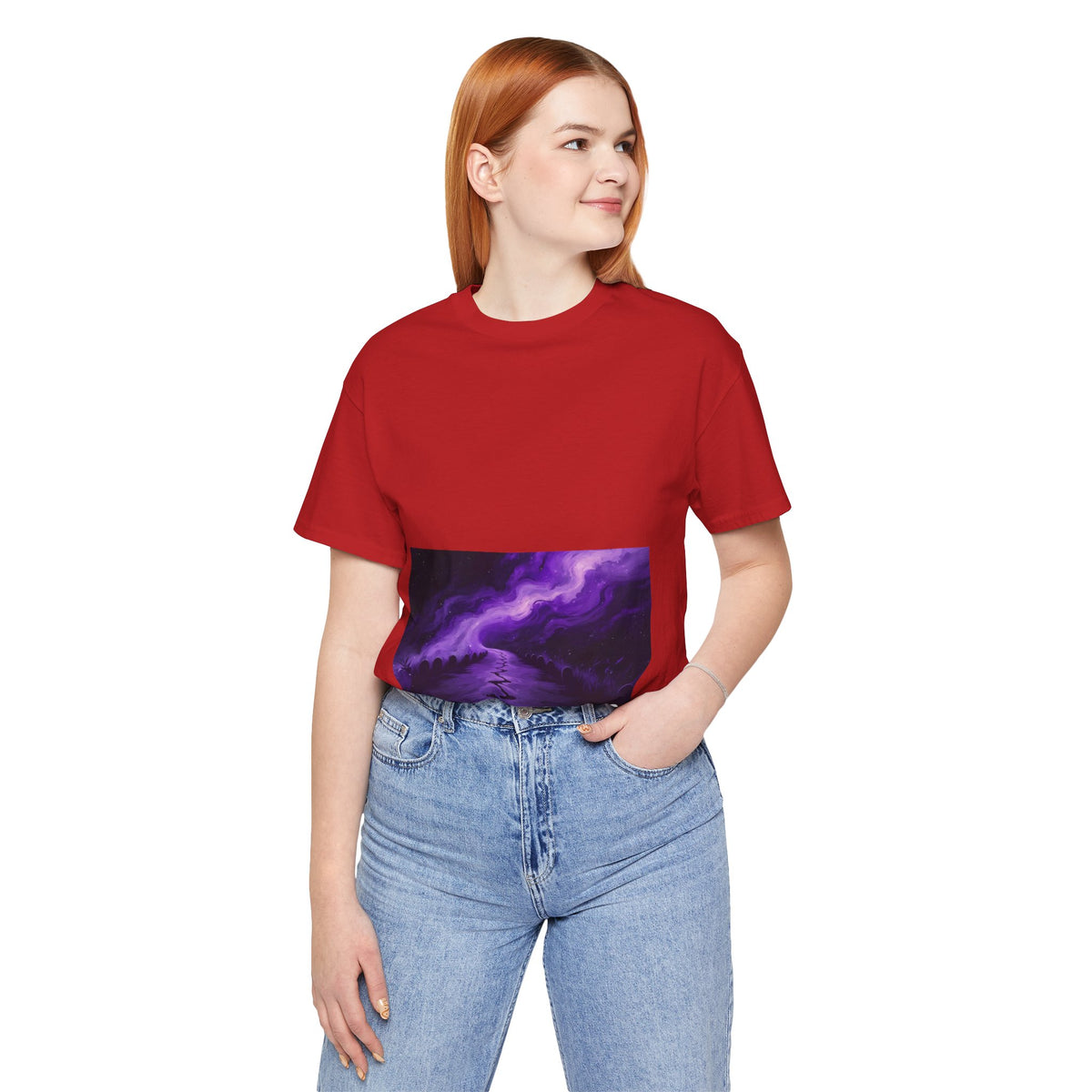 You Never Walk Alone Tee — Purple Nebula Graphic T-Shirt