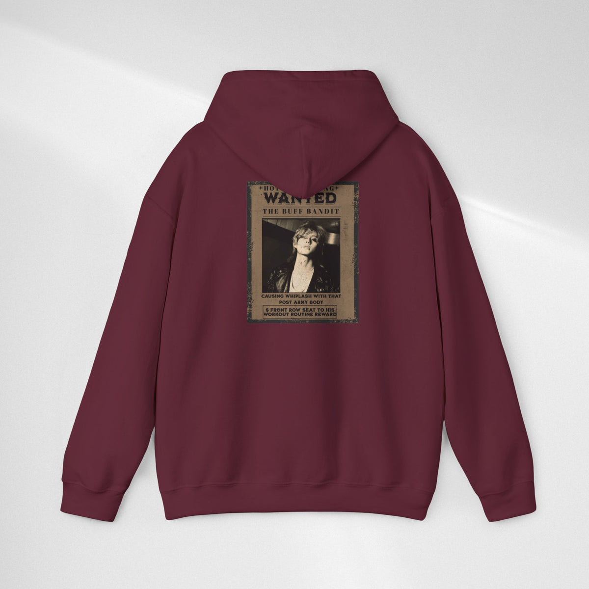 Vintage 'WANTED' Poster Hoodie — Retro V Design