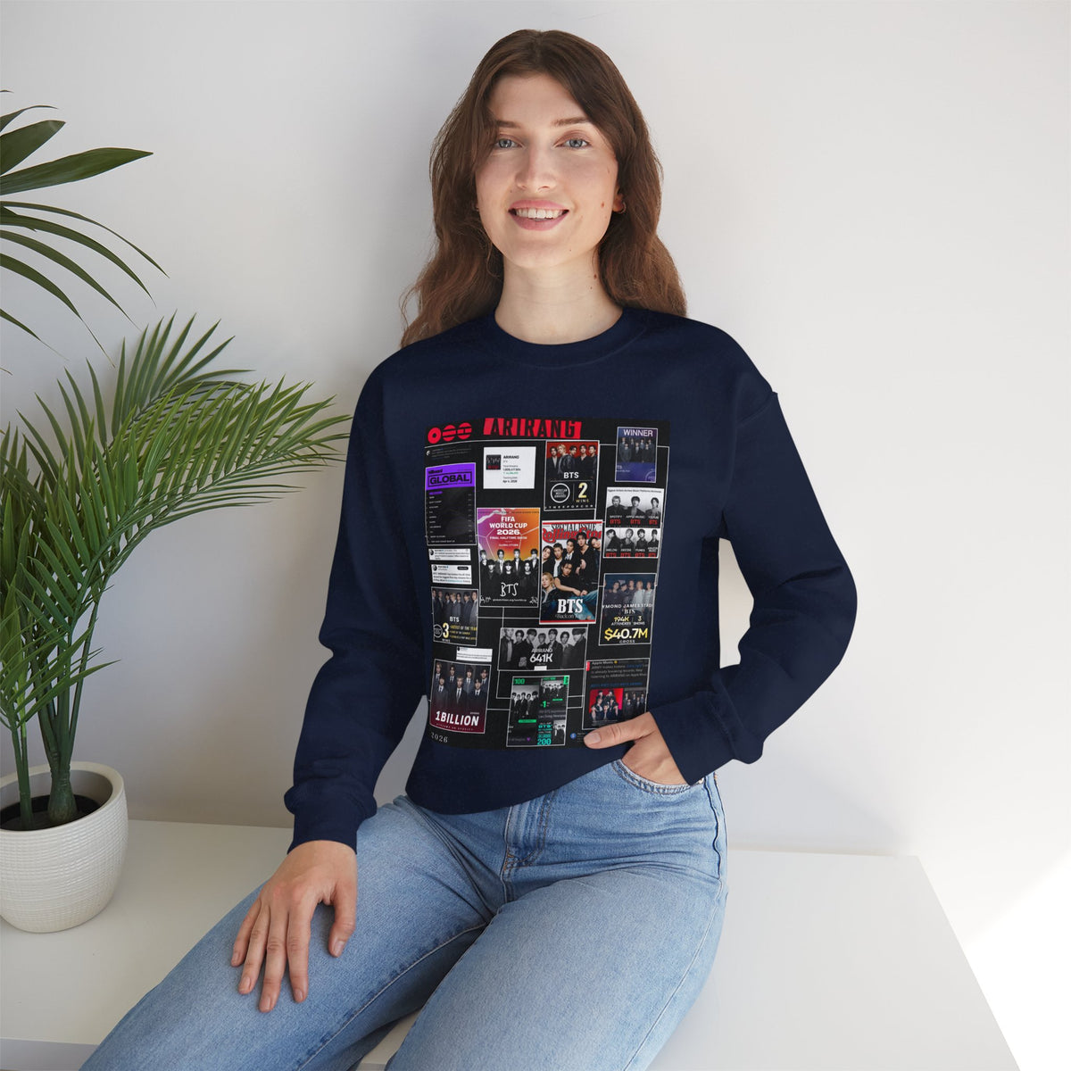 Collage Graphic Sweatshirt — BTS Moments Photo Montage Crewneck
