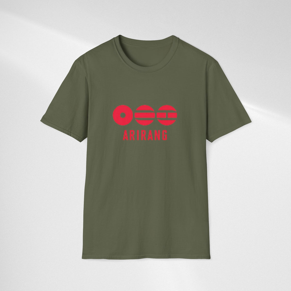 Arirang BTS T-Shirt — Retro Red Logo Tee
