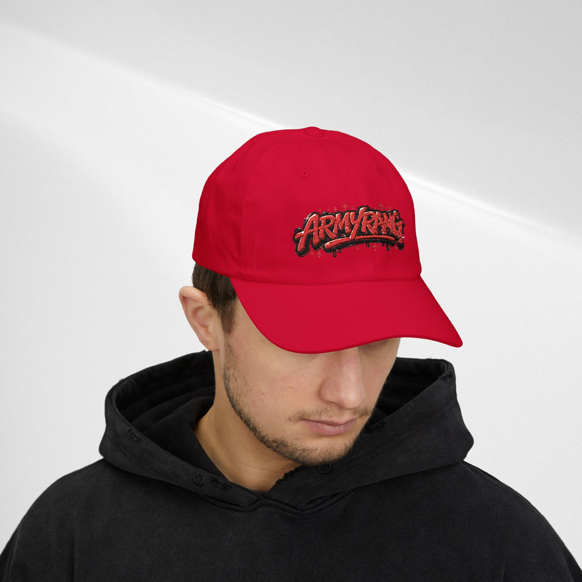 Armyrang Red Graffiti BTS Cap
