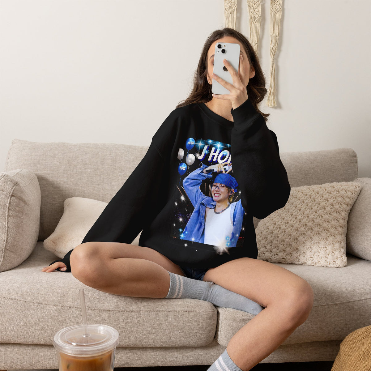 J-Hope 94 Photo Crewneck Sweatshirt — K-Pop BTS Fan Pullover