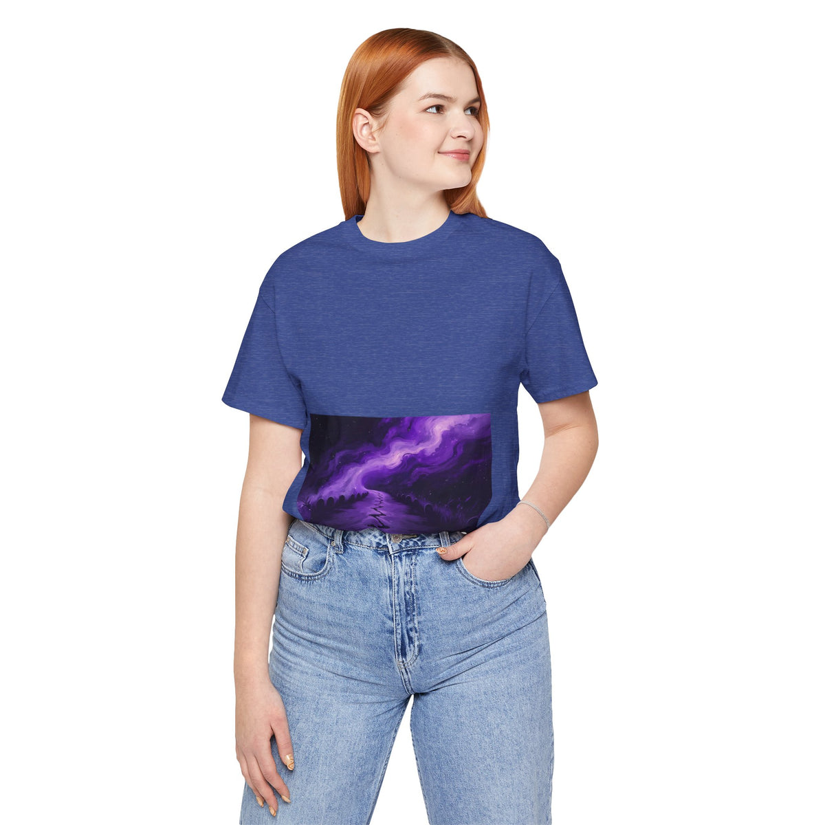 You Never Walk Alone Tee — Purple Nebula Graphic T-Shirt