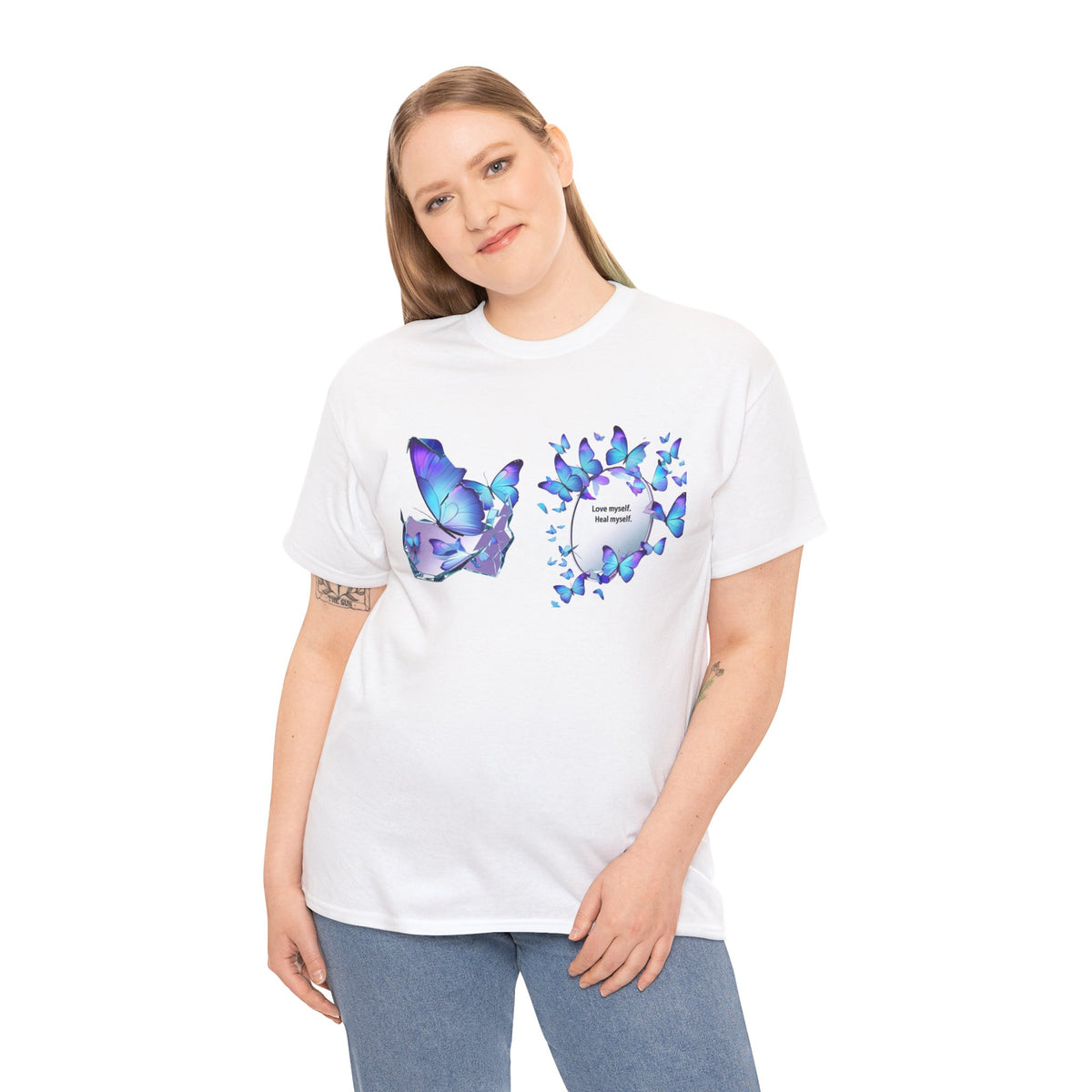 Butterfly Graphic Tee — BTS  Butterflies 'Beautiful' Design