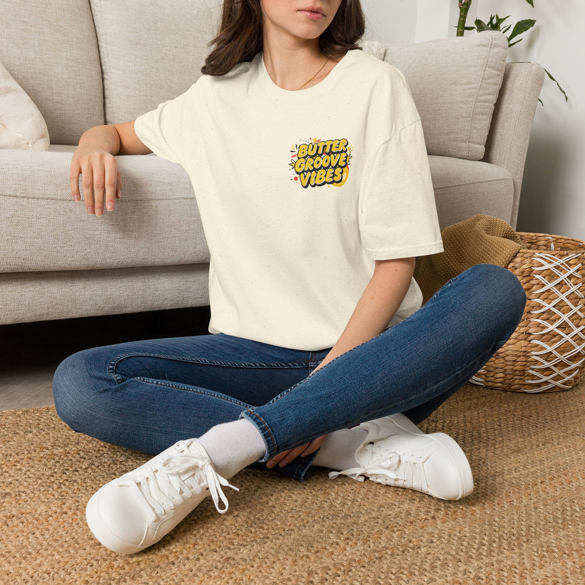 T-Shirt — "Butter Groove Vibes" Retro Graphic Tee