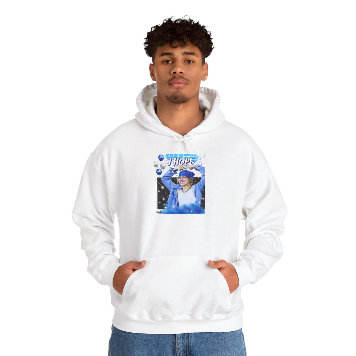 J-Hope 94 Blue Graphic Hoodie