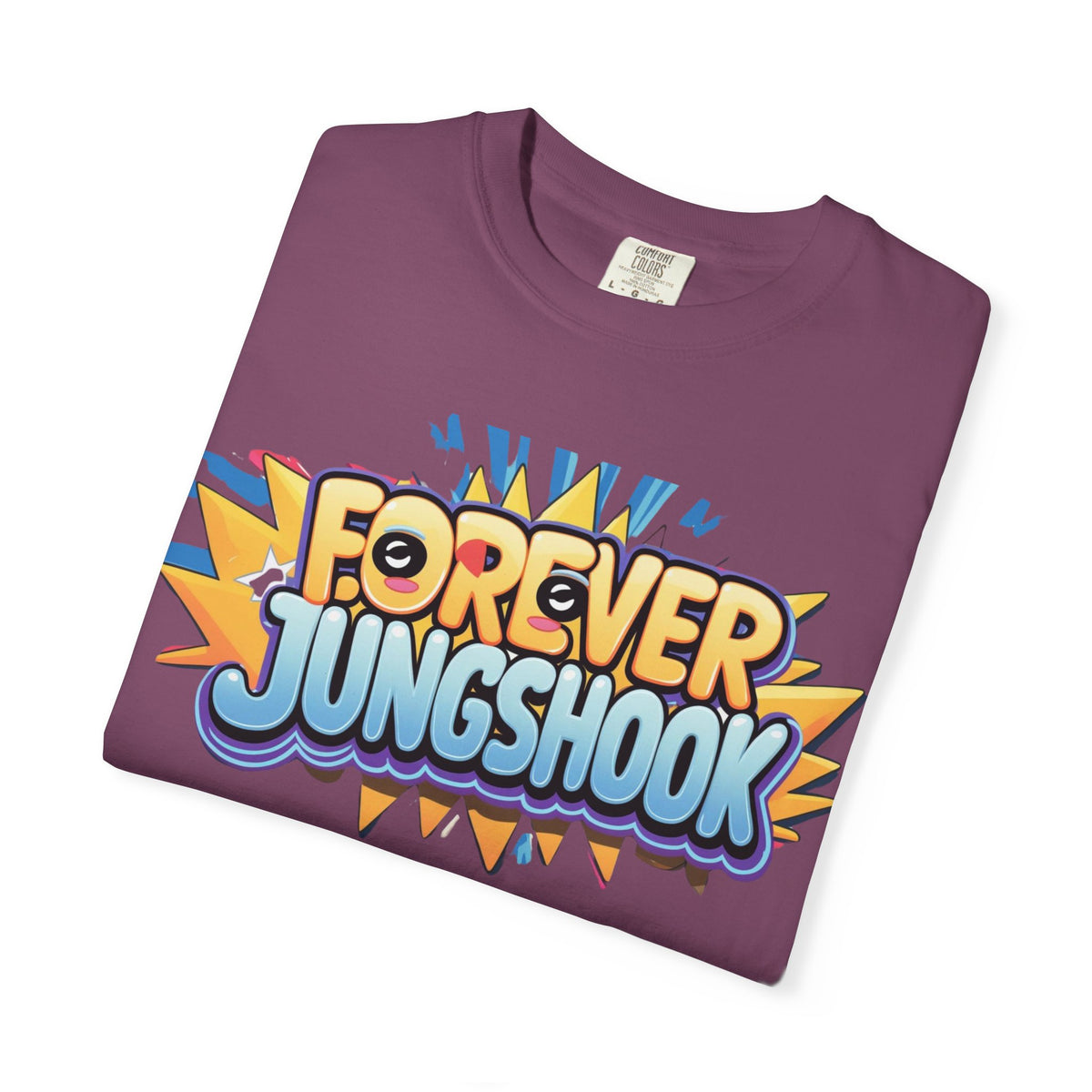 Forever Jungshook T-Shirt — Colorful Fan Graphic Tee