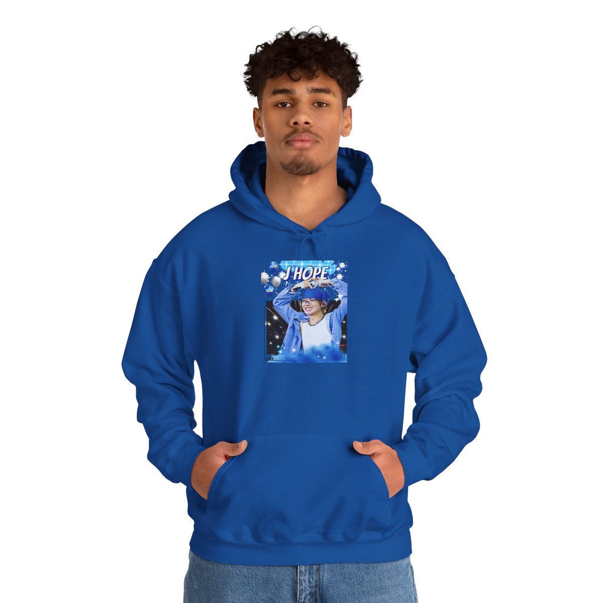 J-Hope 94 Blue Graphic Hoodie