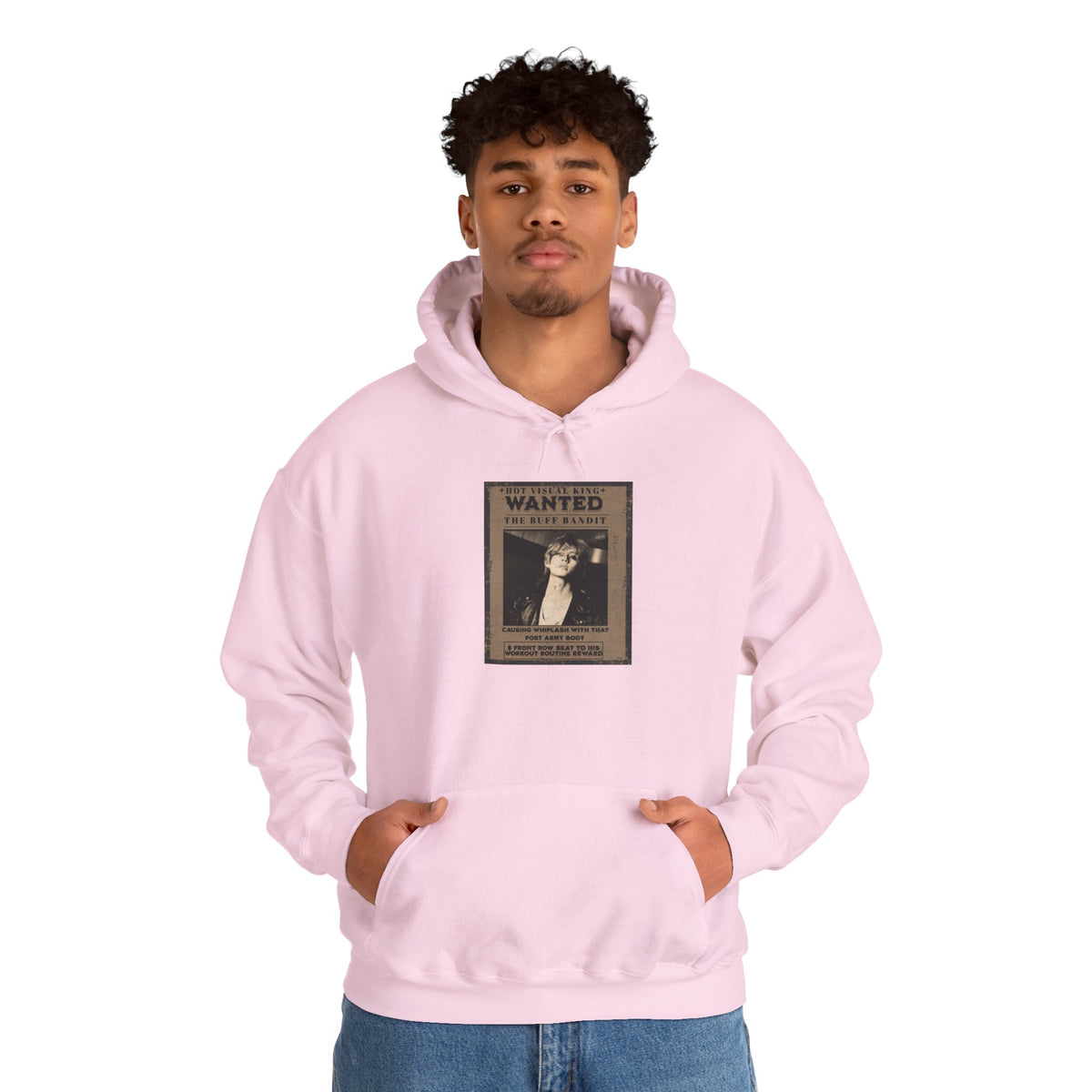 Vintage 'WANTED' Poster Hoodie — Retro V Design