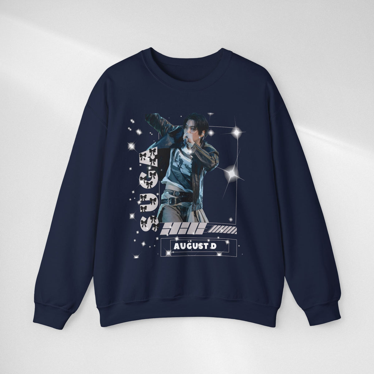 Graphic Crewneck Sweatshirt — "SUGA 93" Music Fan Design