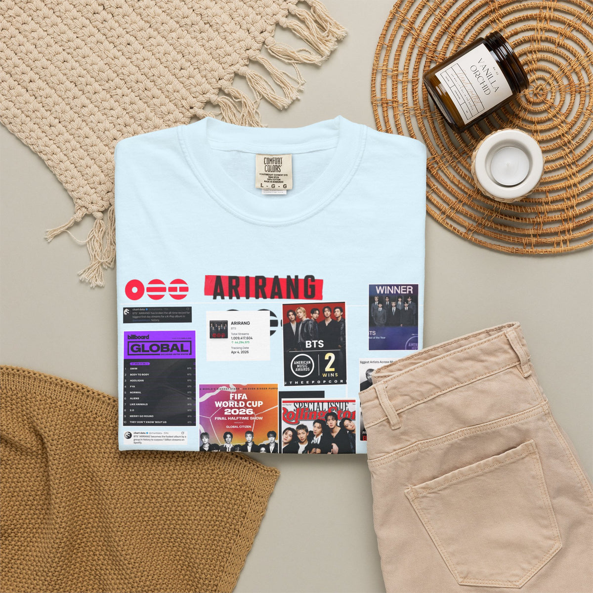 BTS Wins Collage T-Shirt — BTS Moments Graphic Tee