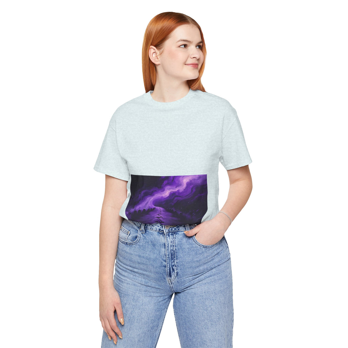 You Never Walk Alone Tee — Purple Nebula Graphic T-Shirt