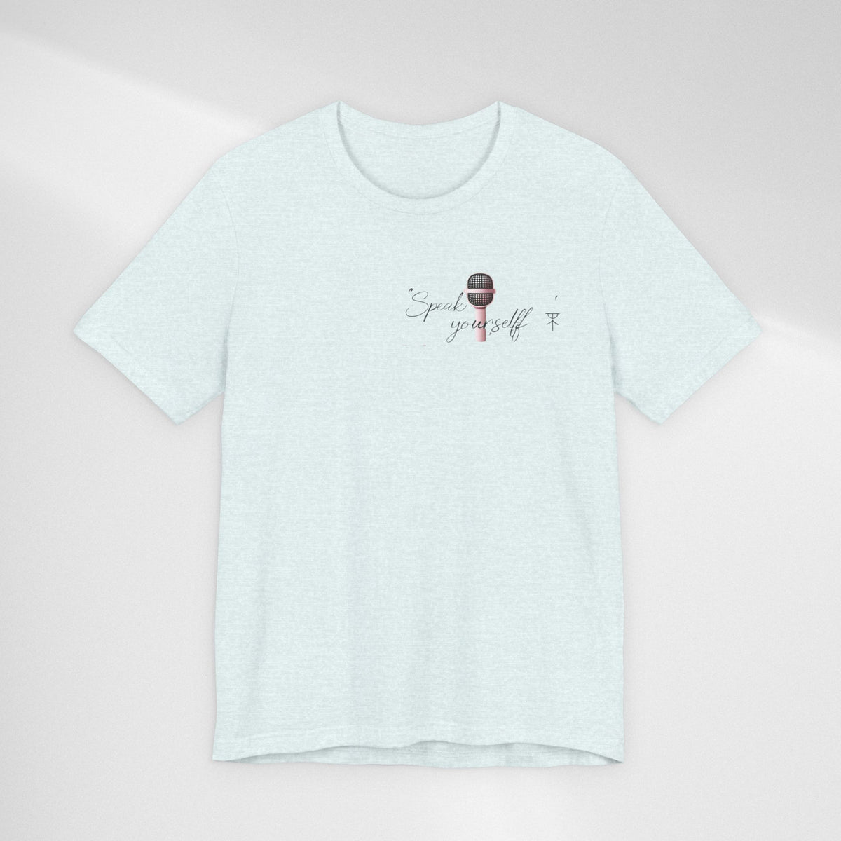 Microphone Graphic Tee — "Speak Your Truth" Short Sleeve T-Shirt