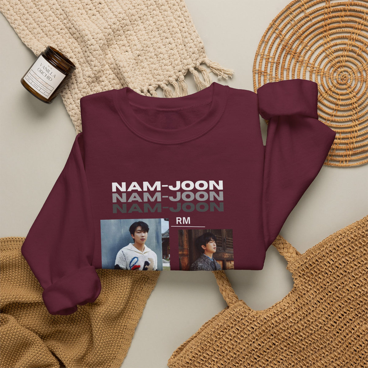 RM (Nam-joon) Photo Collage Crewneck Sweatshirt