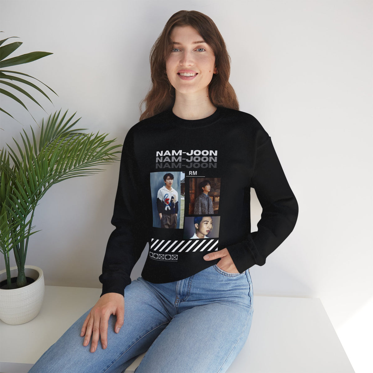 RM (Nam-joon) Photo Collage Crewneck Sweatshirt