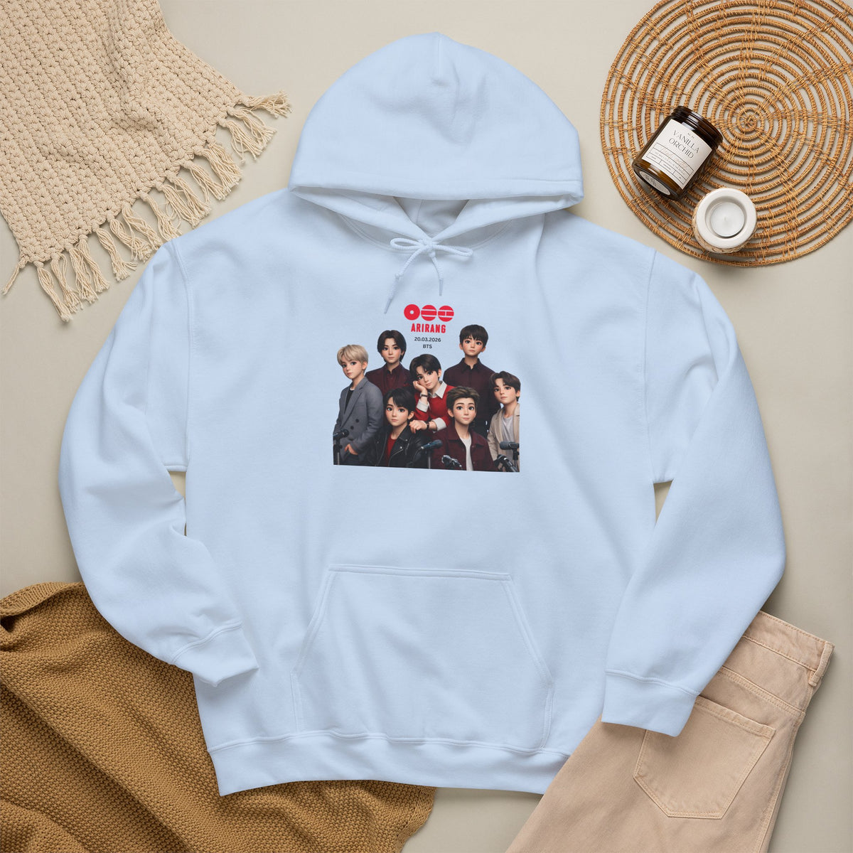 BTS K-Pop Group Photo Hoodie —  Tour Hoodie