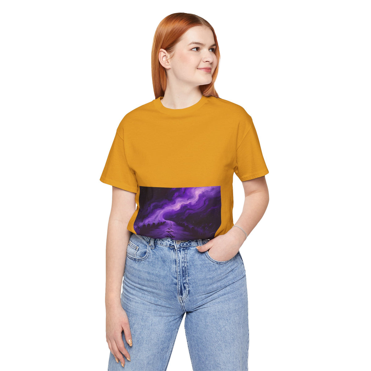 You Never Walk Alone Tee — Purple Nebula Graphic T-Shirt