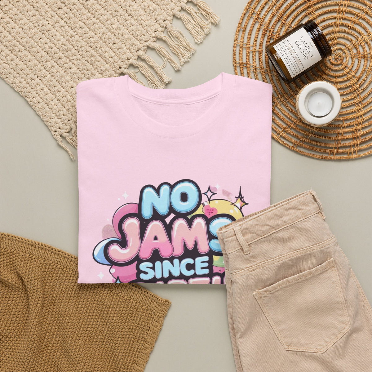 No Jams Since Birth T-Shirt — Cute Pastel Graphic Tee