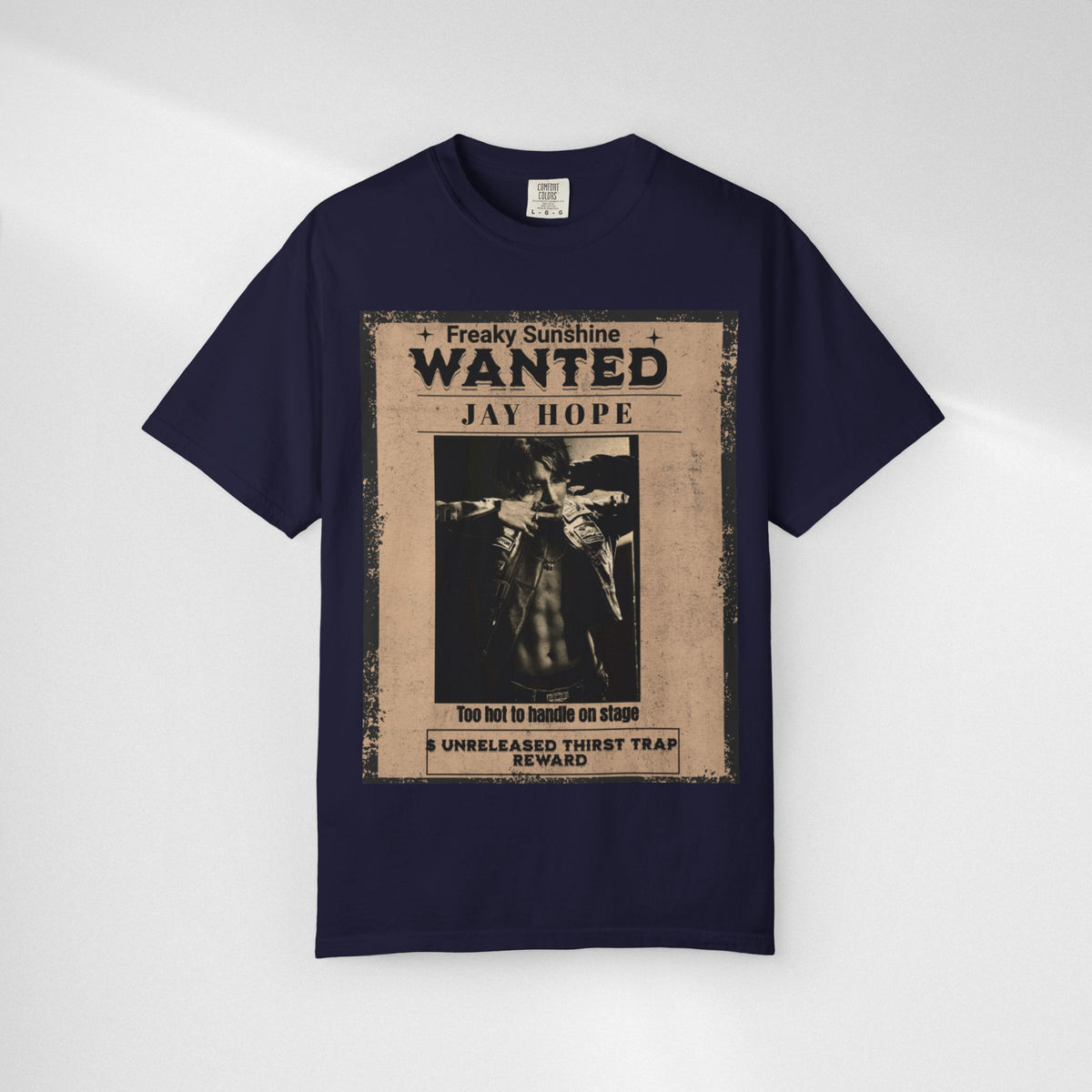 Wanted Poster Graphic T-Shirt — "Freaky Sunshine: Jay Hope" Vintage Style