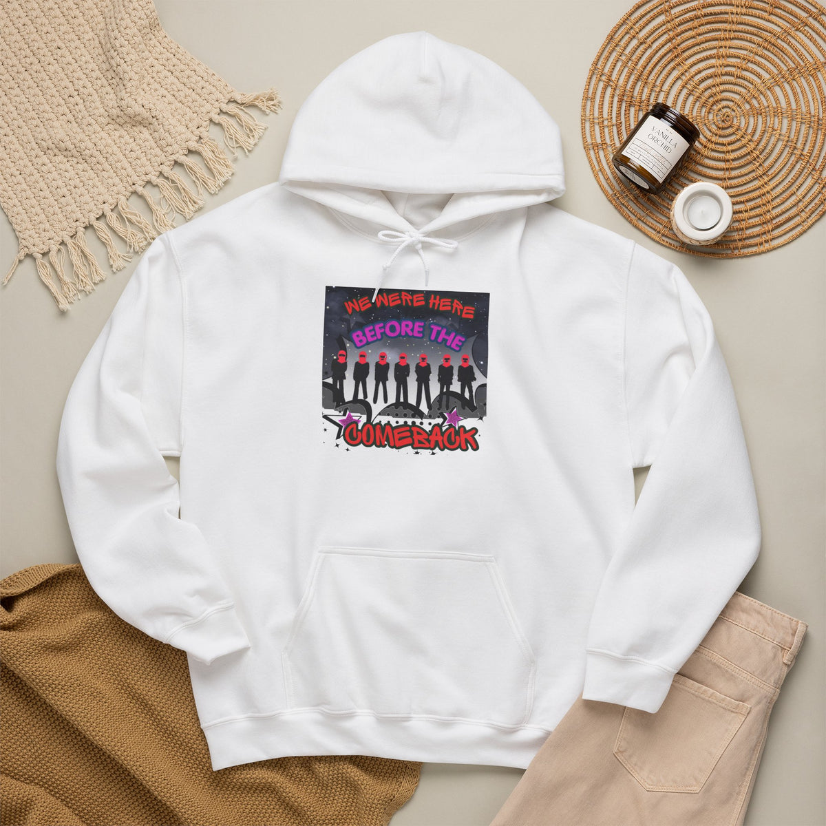 Hoodie — BTS  The Comeback" Retro Space Silhouette Hoodie