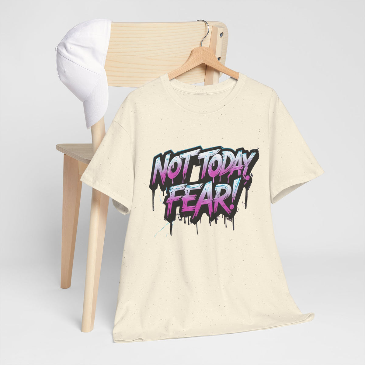 Not Today Fear! Graphic Tee — BTS  Motivational Streetwear