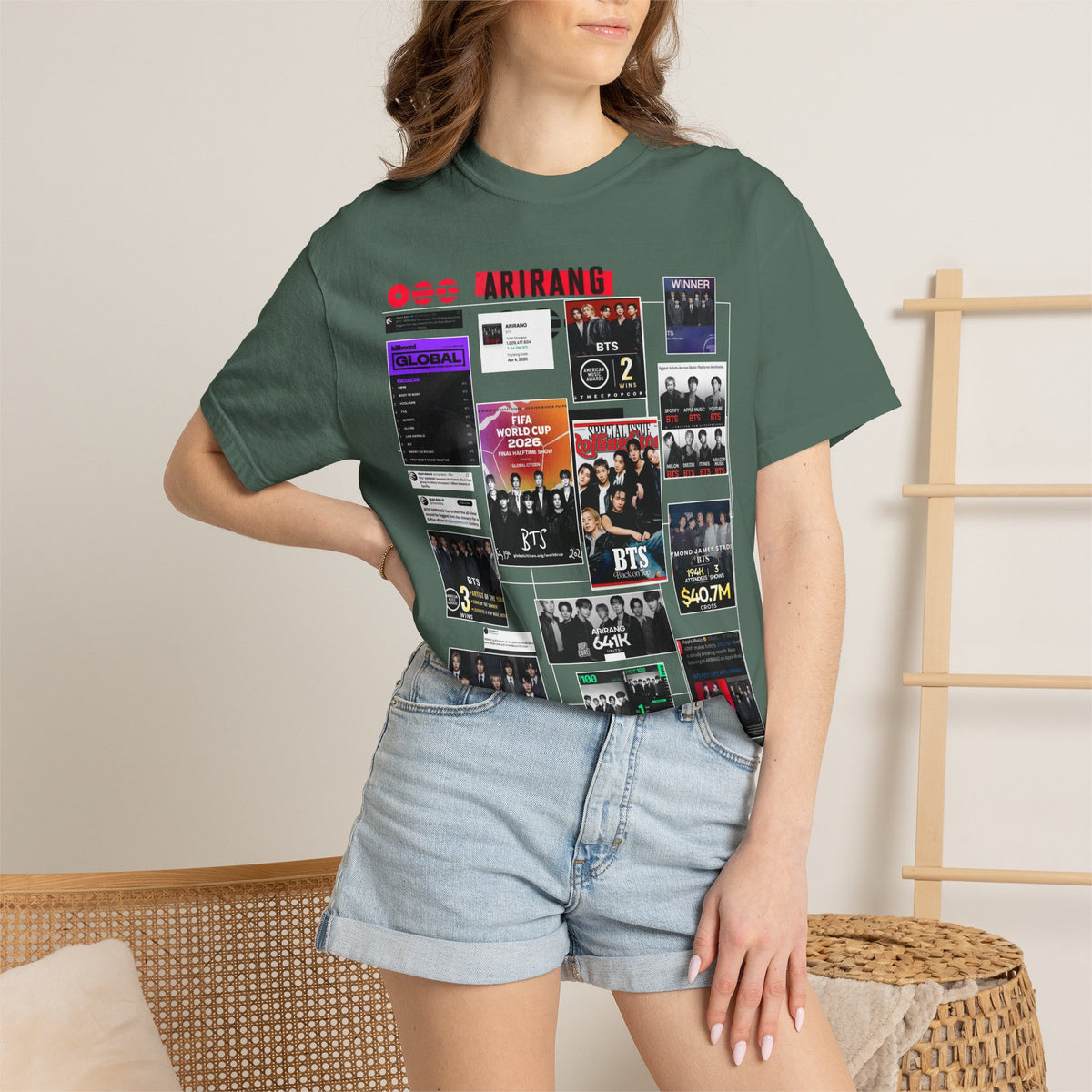 BTS Wins Collage T-Shirt — BTS Moments Graphic Tee
