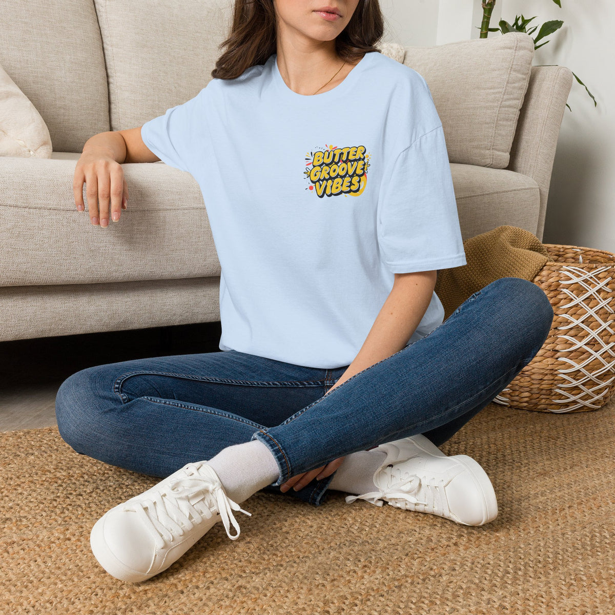T-Shirt — "Butter Groove Vibes" Retro Graphic Tee