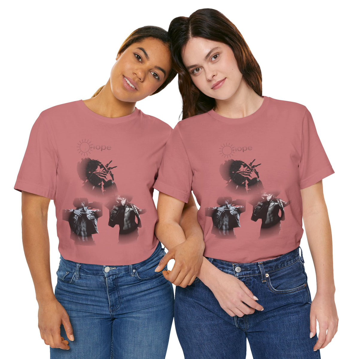 J HOPE T-Shirt — Grunge Black & White Band Photo Tee (Hope)