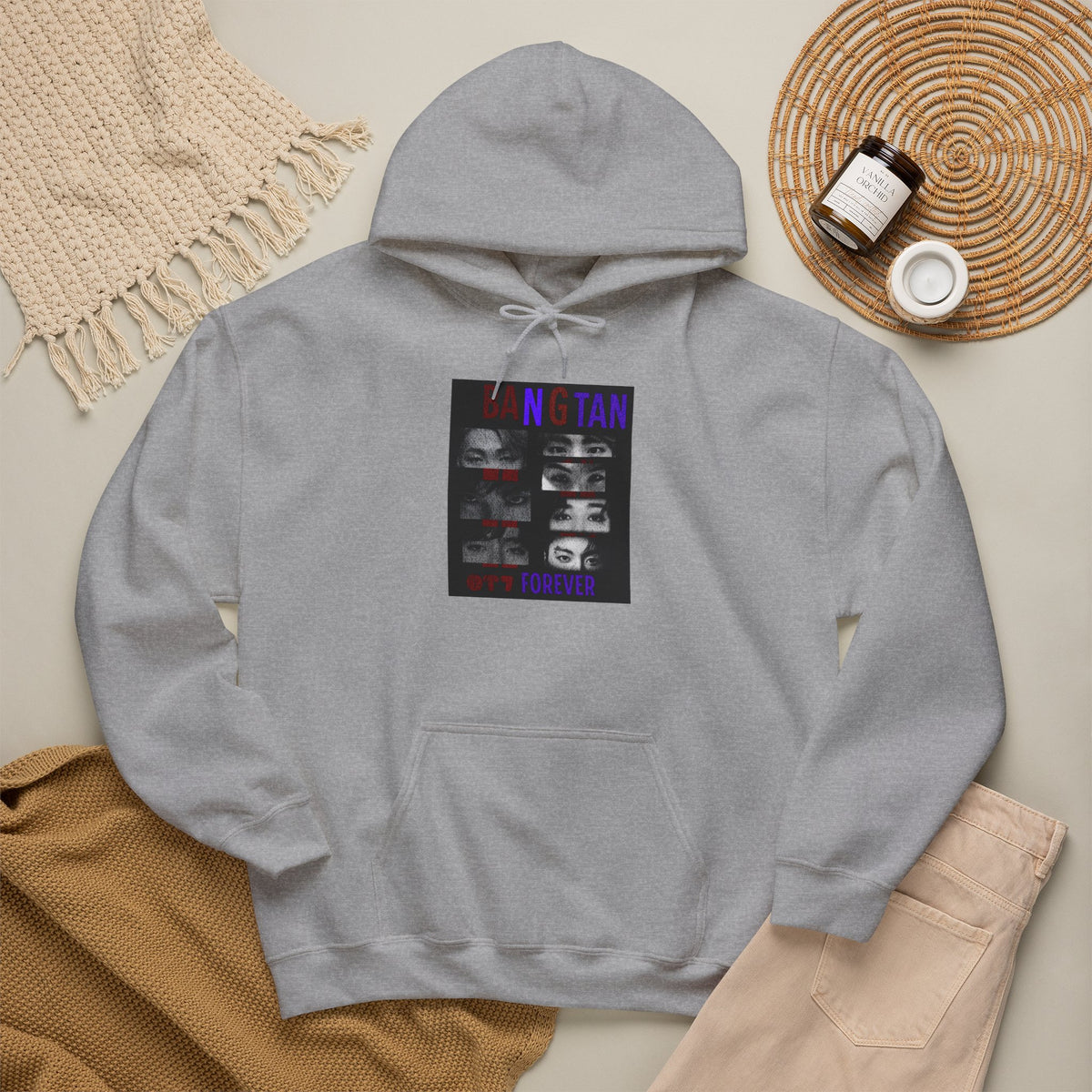 BTS 'Bangtan' Photo Collage Hoodie –BTS  K-Pop Fan Sweatshirt