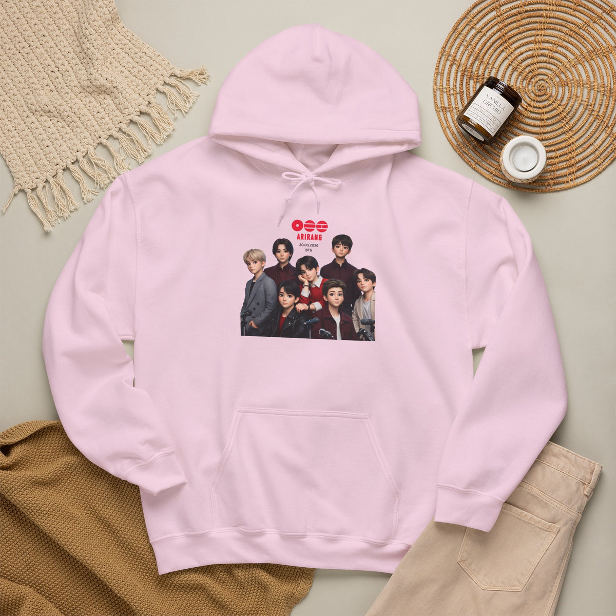 BTS K-Pop Group Photo Hoodie —  Tour Hoodie