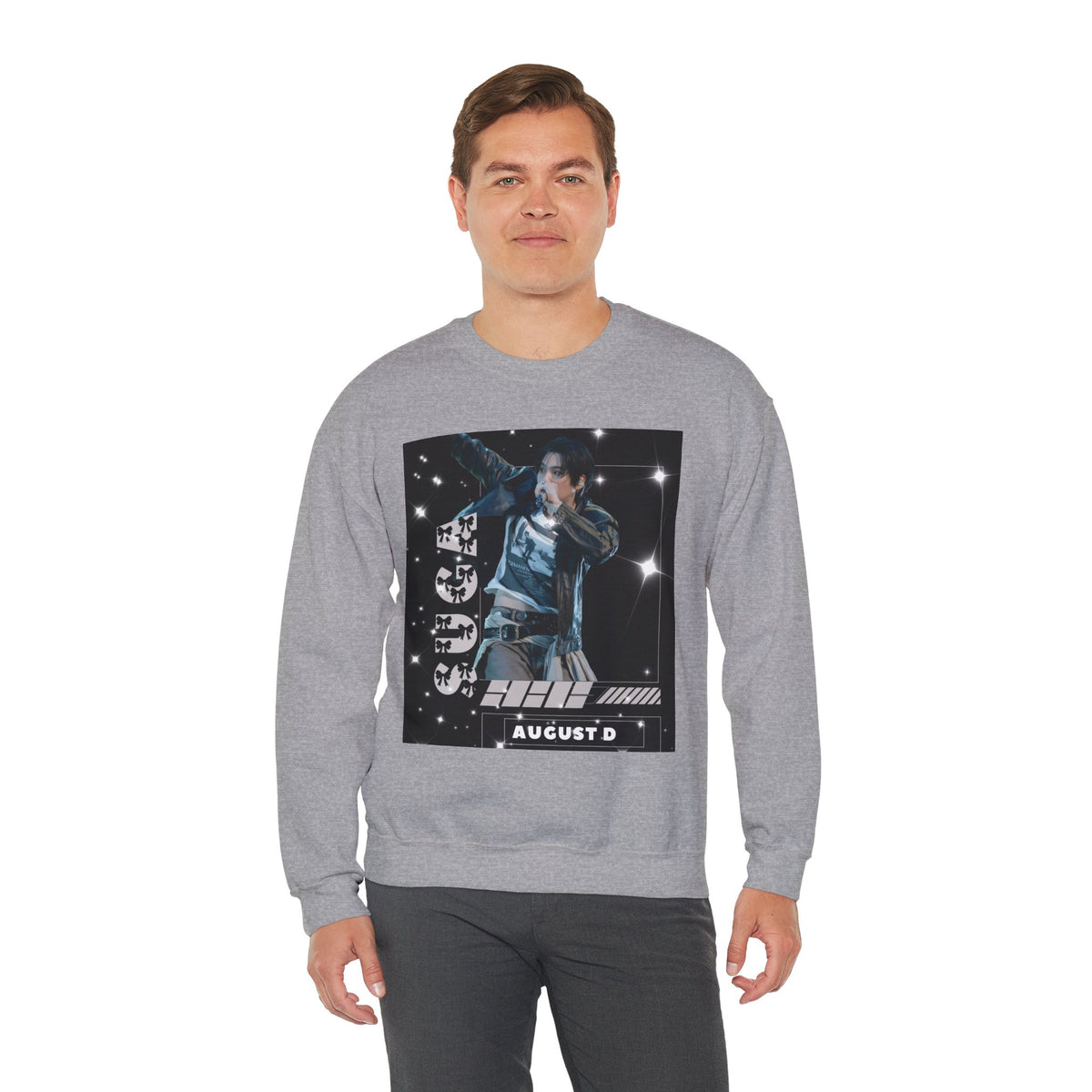 Graphic Crewneck Sweatshirt — "SUGA 93" Music Fan Design