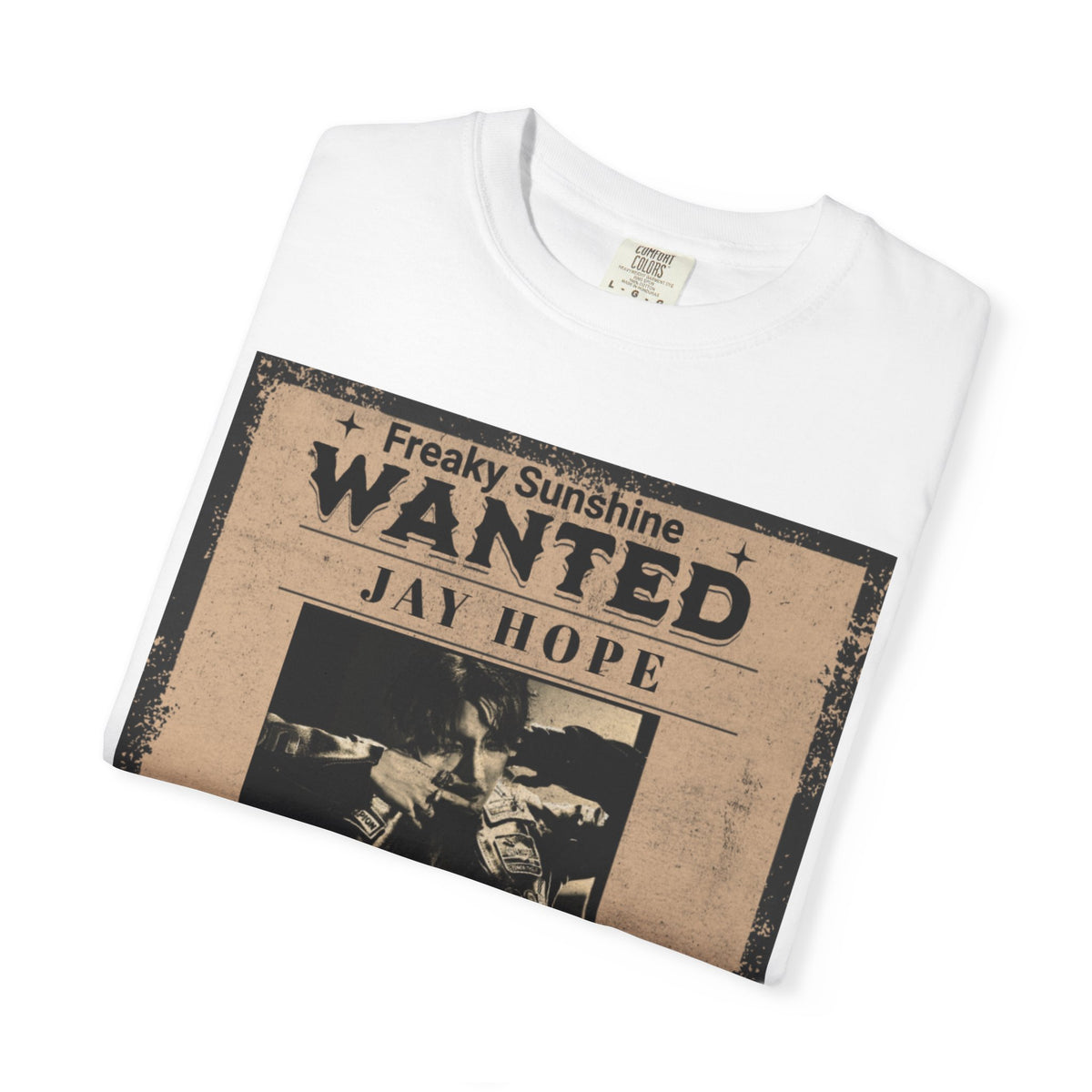 Wanted Poster Graphic T-Shirt — "Freaky Sunshine: Jay Hope" Vintage Style