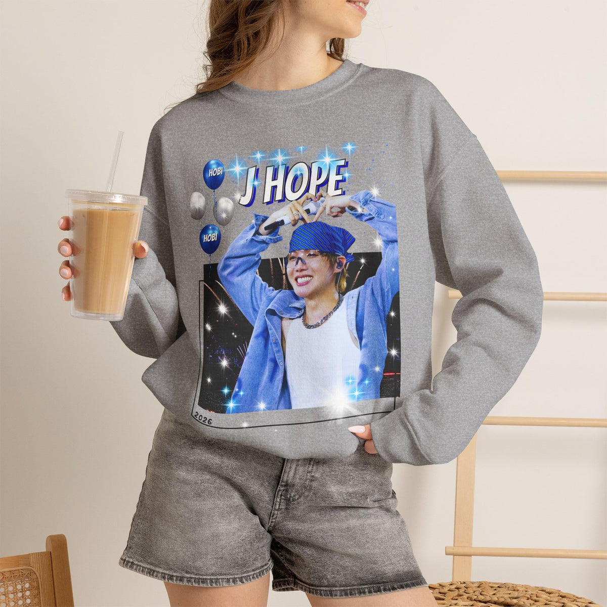 J-Hope 94 Photo Crewneck Sweatshirt — K-Pop BTS Fan Pullover