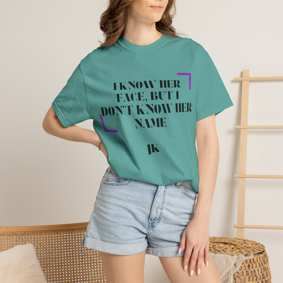 T-Shirt — “I Know Her Face, But I Don’t Know Her Name” Graphic Tee