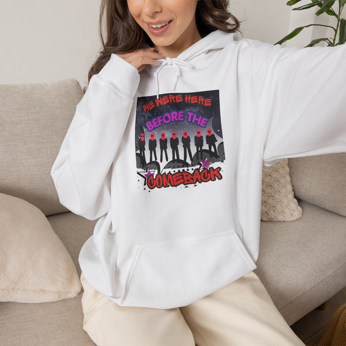 Hoodie — BTS  The Comeback" Retro Space Silhouette Hoodie